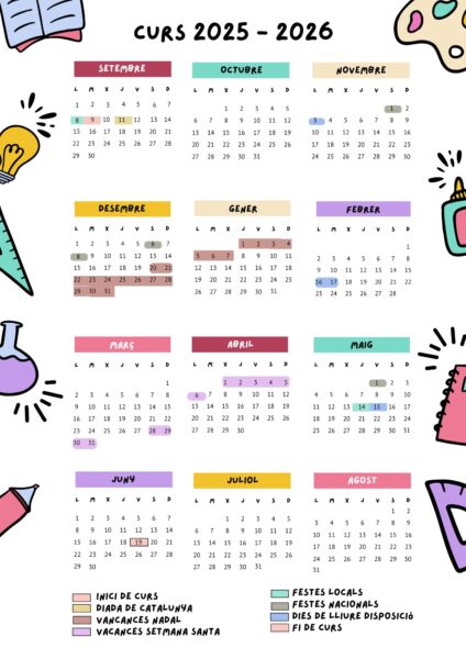 Calendari Escolar Calendari Escolar